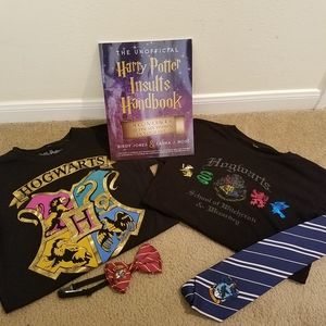 Harry Potter Bundle! Tees, Neck Yie, Bow Tie, Jewelry, Cook Book